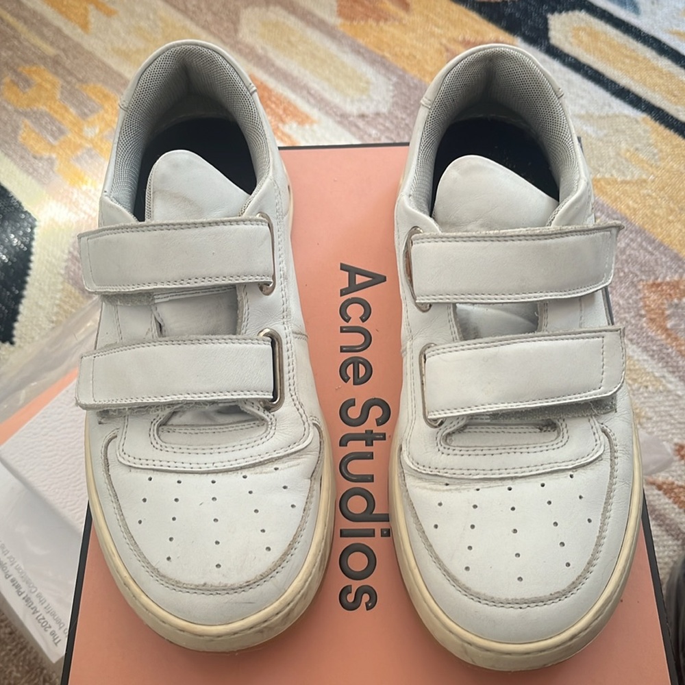 ACNE STUDIOS Velcro Sneaker Shoe White - Picture 3 of 4